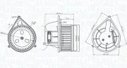 Innenraumgebläse 12 V MAGNETI MARELLI 069412206010