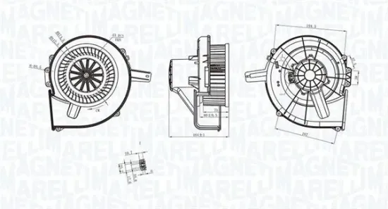 Innenraumgebläse 12 V MAGNETI MARELLI 069412211010 Bild Innenraumgebläse 12 V MAGNETI MARELLI 069412211010