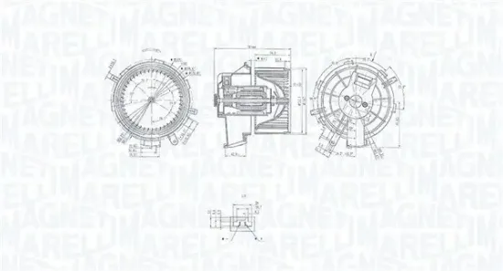 Innenraumgebläse 12 V MAGNETI MARELLI 069412236010 Bild Innenraumgebläse 12 V MAGNETI MARELLI 069412236010