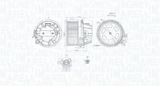 Innenraumgebläse 12 V MAGNETI MARELLI 069412240010 Bild Innenraumgebläse 12 V MAGNETI MARELLI 069412240010