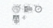Innenraumgebläse 12 V MAGNETI MARELLI 069412247010