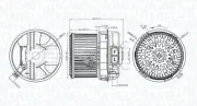 Innenraumgebläse 12 V MAGNETI MARELLI 069412272010