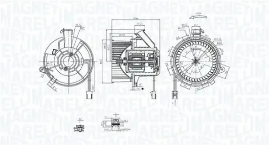 Innenraumgebläse 12 V MAGNETI MARELLI 069412290010 Bild Innenraumgebläse 12 V MAGNETI MARELLI 069412290010