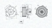 Innenraumgebläse 12 V MAGNETI MARELLI 069412313010