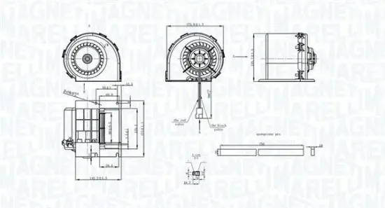 Innenraumgebläse 12 V MAGNETI MARELLI 069412325010 Bild Innenraumgebläse 12 V MAGNETI MARELLI 069412325010