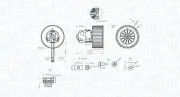 Innenraumgebläse 12 V MAGNETI MARELLI 069412344010