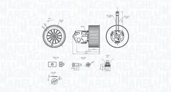 Innenraumgebläse 12 V MAGNETI MARELLI 069412365010 Bild Innenraumgebläse 12 V MAGNETI MARELLI 069412365010