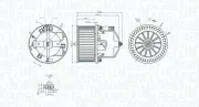 Innenraumgebläse 12 V MAGNETI MARELLI 069412371010