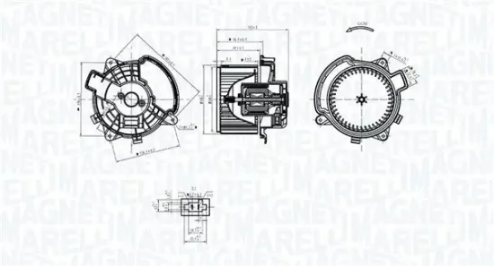 Innenraumgebläse 12 V MAGNETI MARELLI 069412375010 Bild Innenraumgebläse 12 V MAGNETI MARELLI 069412375010