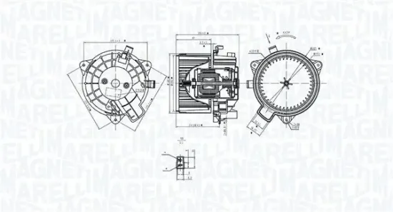 Innenraumgebläse 12 V MAGNETI MARELLI 069412381010 Bild Innenraumgebläse 12 V MAGNETI MARELLI 069412381010