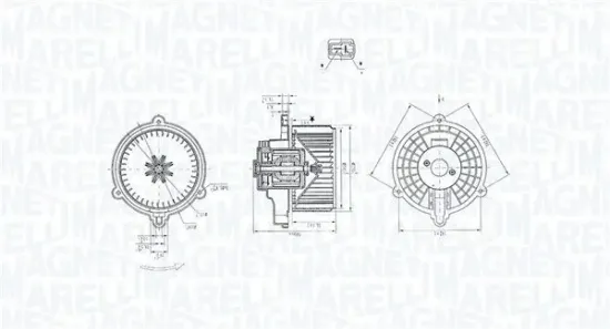 Innenraumgebläse 12 V MAGNETI MARELLI 069412384010 Bild Innenraumgebläse 12 V MAGNETI MARELLI 069412384010