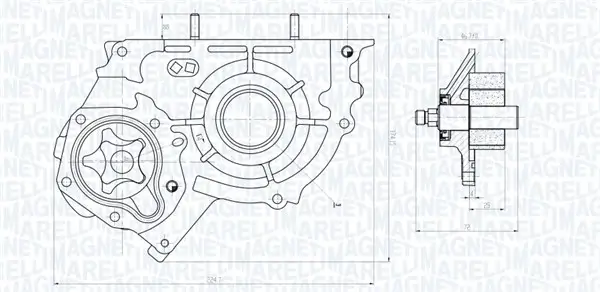 Ölpumpe MAGNETI MARELLI 351516000003
