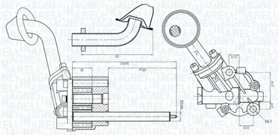 Ölpumpe MAGNETI MARELLI 351516000005 Bild Ölpumpe MAGNETI MARELLI 351516000005