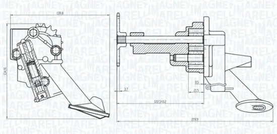 Ölpumpe MAGNETI MARELLI 351516000006 Bild Ölpumpe MAGNETI MARELLI 351516000006