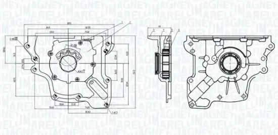 Ölpumpe MAGNETI MARELLI 351516000009 Bild Ölpumpe MAGNETI MARELLI 351516000009