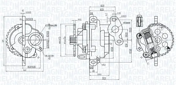 Ölpumpe MAGNETI MARELLI 351516000011