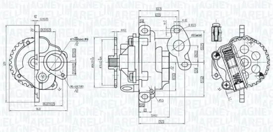 Ölpumpe MAGNETI MARELLI 351516000011 Bild Ölpumpe MAGNETI MARELLI 351516000011