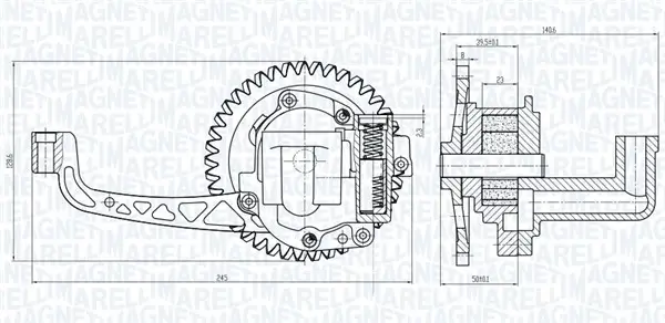 Ölpumpe MAGNETI MARELLI 351516000015