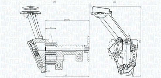 Ölpumpe MAGNETI MARELLI 351516000018 Bild Ölpumpe MAGNETI MARELLI 351516000018