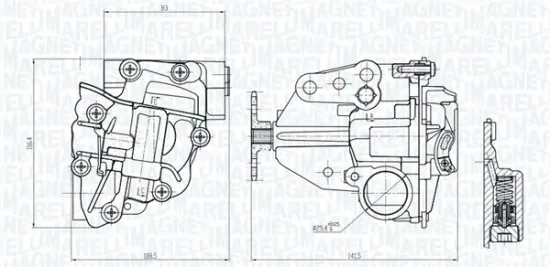 Ölpumpe MAGNETI MARELLI 351516000019 Bild Ölpumpe MAGNETI MARELLI 351516000019