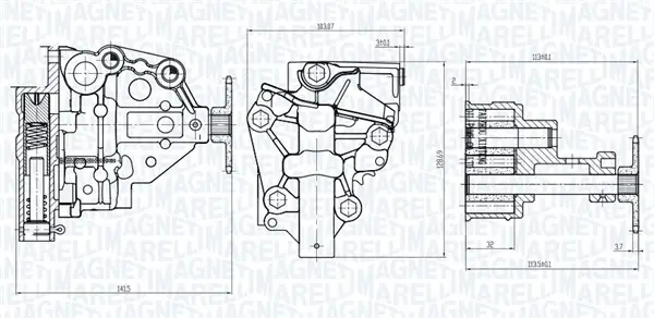 Ölpumpe MAGNETI MARELLI 351516000020