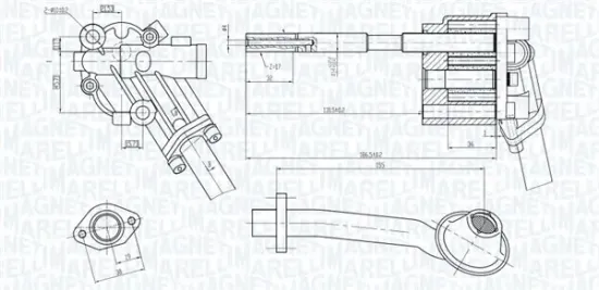 Ölpumpe MAGNETI MARELLI 351516000022 Bild Ölpumpe MAGNETI MARELLI 351516000022