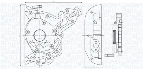 Ölpumpe MAGNETI MARELLI 351516000025 Bild Ölpumpe MAGNETI MARELLI 351516000025