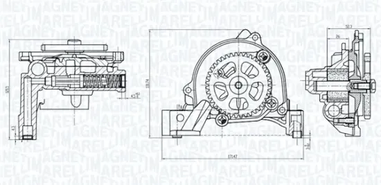 Ölpumpe MAGNETI MARELLI 351516000026 Bild Ölpumpe MAGNETI MARELLI 351516000026