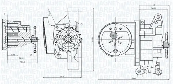 Ölpumpe MAGNETI MARELLI 351516000027
