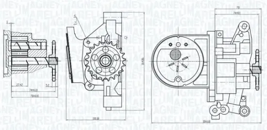 Ölpumpe MAGNETI MARELLI 351516000027 Bild Ölpumpe MAGNETI MARELLI 351516000027