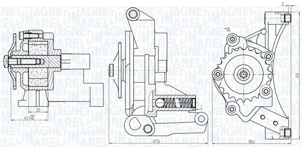 Ölpumpe MAGNETI MARELLI 351516000029