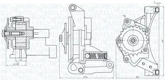 Ölpumpe MAGNETI MARELLI 351516000029 Bild Ölpumpe MAGNETI MARELLI 351516000029