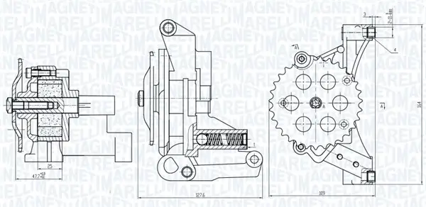 Ölpumpe MAGNETI MARELLI 351516000032