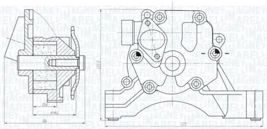Ölpumpe MAGNETI MARELLI 351516000033 Bild Ölpumpe MAGNETI MARELLI 351516000033
