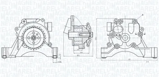 Ölpumpe MAGNETI MARELLI 351516000034 Bild Ölpumpe MAGNETI MARELLI 351516000034