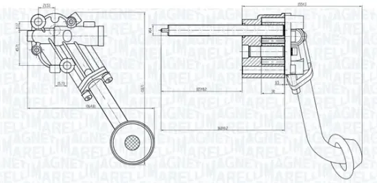Ölpumpe MAGNETI MARELLI 351516000036 Bild Ölpumpe MAGNETI MARELLI 351516000036