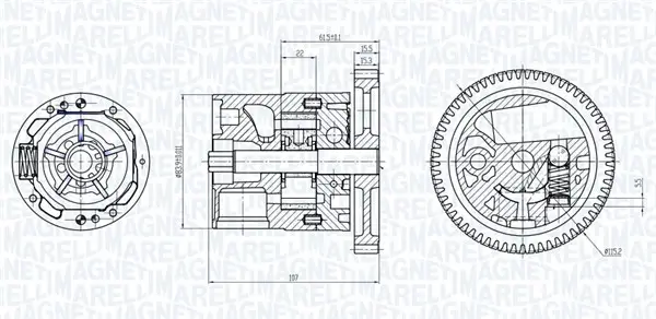 Ölpumpe MAGNETI MARELLI 351516000038