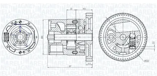 Ölpumpe MAGNETI MARELLI 351516000040 Bild Ölpumpe MAGNETI MARELLI 351516000040