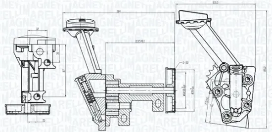 Ölpumpe MAGNETI MARELLI 351516000043 Bild Ölpumpe MAGNETI MARELLI 351516000043