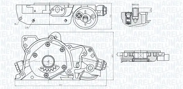 Ölpumpe MAGNETI MARELLI 351516000045