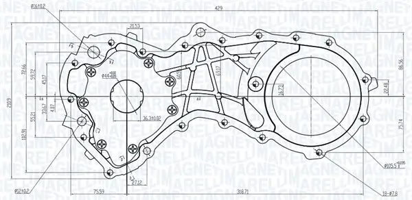 Ölpumpe MAGNETI MARELLI 351516000050