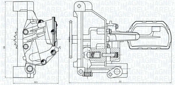 Ölpumpe MAGNETI MARELLI 351516000053