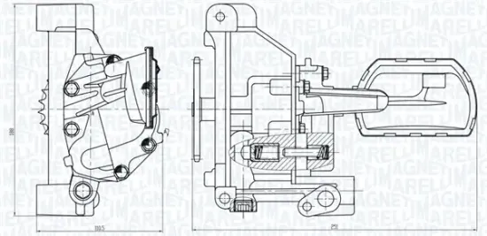 Ölpumpe MAGNETI MARELLI 351516000053 Bild Ölpumpe MAGNETI MARELLI 351516000053