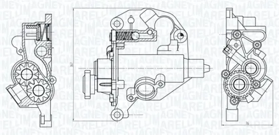 Ölpumpe MAGNETI MARELLI 351516000054 Bild Ölpumpe MAGNETI MARELLI 351516000054