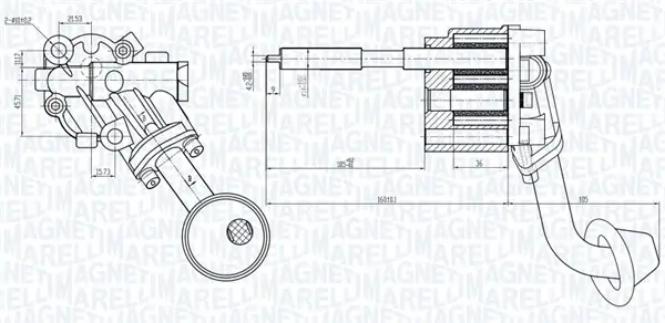 Ölpumpe MAGNETI MARELLI 351516000057