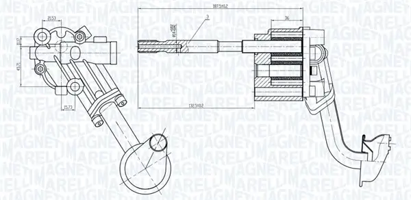 Ölpumpe MAGNETI MARELLI 351516000058