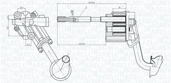 Ölpumpe MAGNETI MARELLI 351516000058 Bild Ölpumpe MAGNETI MARELLI 351516000058