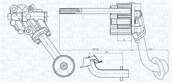 Ölpumpe MAGNETI MARELLI 351516000065