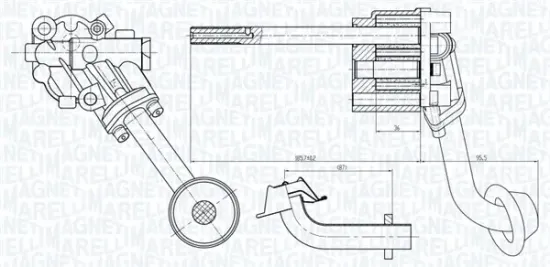 Ölpumpe MAGNETI MARELLI 351516000065 Bild Ölpumpe MAGNETI MARELLI 351516000065