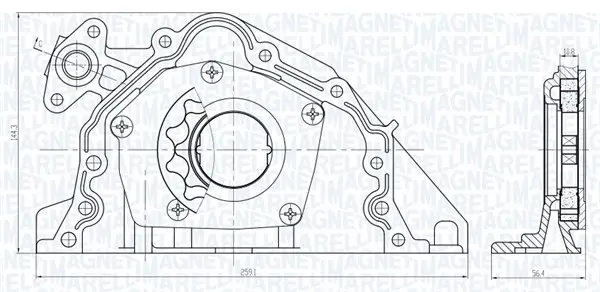 Ölpumpe MAGNETI MARELLI 351516000067